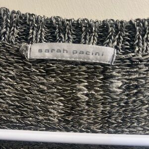 Sarah Pacini Charcoal and Silver Knitwear